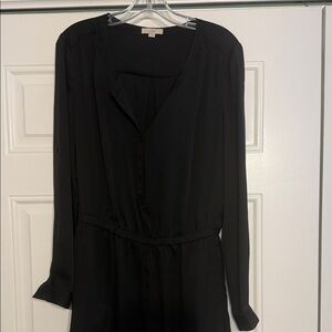 Classic Black Long Sleeve Romper